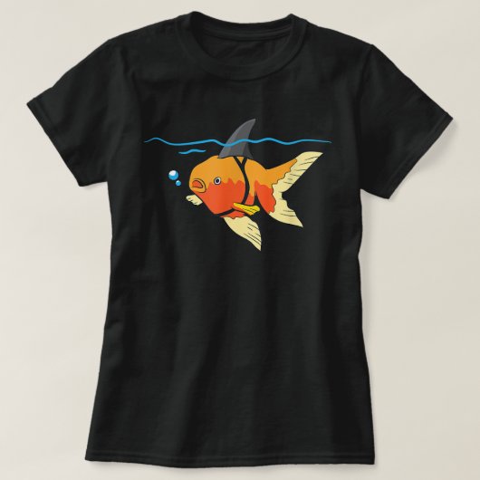フカヒレ海の生き物カッコいい週間G金魚 Tシャツ (デザイン正面)