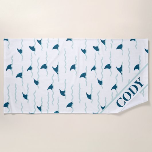 フカヒレ ビーチタオル (正面)