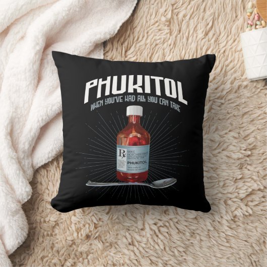 フキトールおもしろい – 欲求不満薬 クッション (ブランケット)