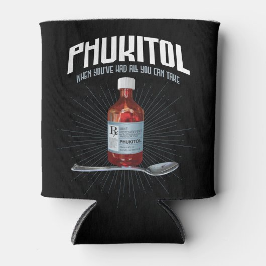 フキトールおもしろい – 欲求不満薬 缶クーラー (正面)