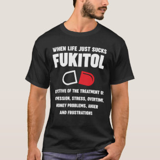 フキトールはストレス、残業、怒り、お金に良い Tシャツ