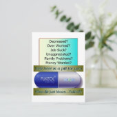 フキトール、仕事最低の、仕事の経験、心配なし。 ポストカード (スタンド正面)