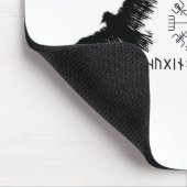 フギン&ムニン | Vegvisr | Odins Raben | schwarz マウスパッド (コーナー)