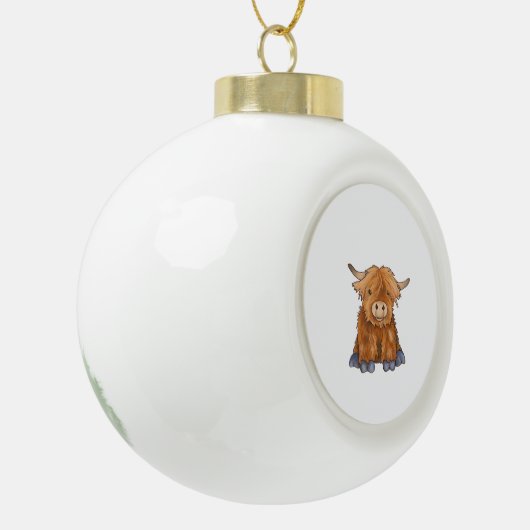 フギーハリー – フワフワのフワフワのフワフワフワフワのシリーズClaの一部 セラミックボールオーナメント (左)