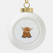 フギーハリー – フワフワのフワフワのフワフワフワフワのシリーズClaの一部 セラミックボールオーナメント (正面)