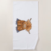 フギーハリー – フワフワのフワフワのフワフワフワフワのシリーズClaの一部 ビーチタオル (正面)