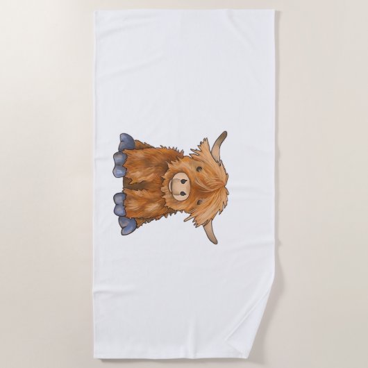 フギーハリー – フワフワのフワフワのフワフワフワフワのシリーズClaの一部 ビーチタオル (正面)