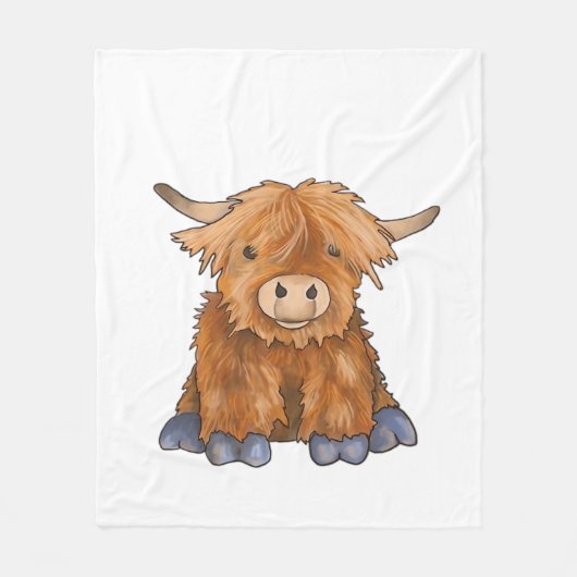 フギーハリー – フワフワのフワフワのフワフワフワフワのシリーズClaの一部 フリースブランケット (正面)