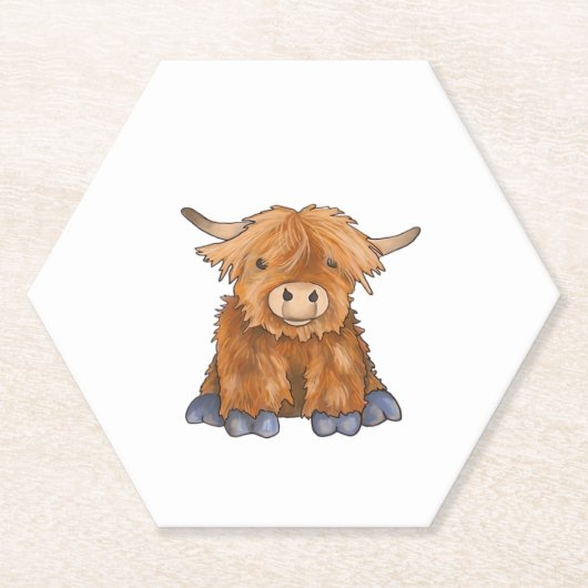 フギーハリー – フワフワのフワフワのフワフワフワフワのシリーズClaの一部 ペーパーコースター (正面)