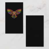 フクカラフル飛んでいるロウの鳥観察 名刺 (正面/裏面)