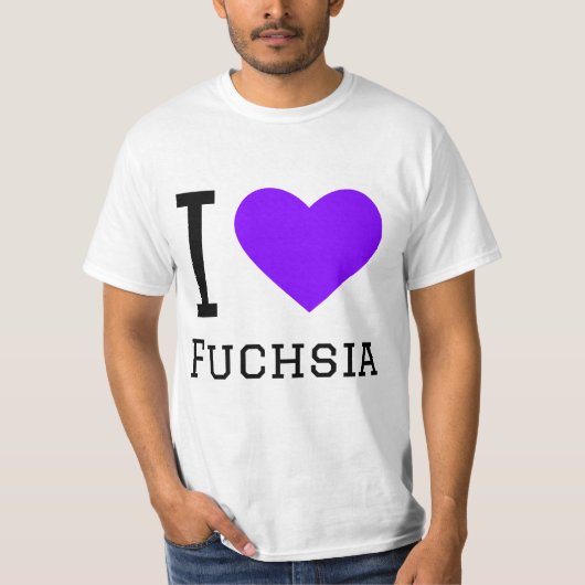 フクシアが好き Tシャツ (正面)