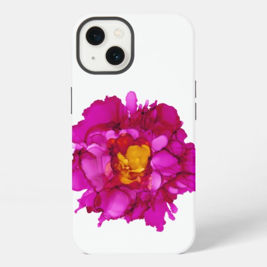 フクシアの芍薬 - カスタマイズ可能!! iPhoneケース (裏面)