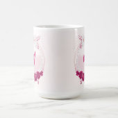 フクシアの花の植物図 コーヒーマグカップ (中央)