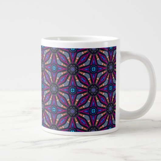 フクシアの花を仰ぎ見る ジャンボコーヒーマグカップ (右)