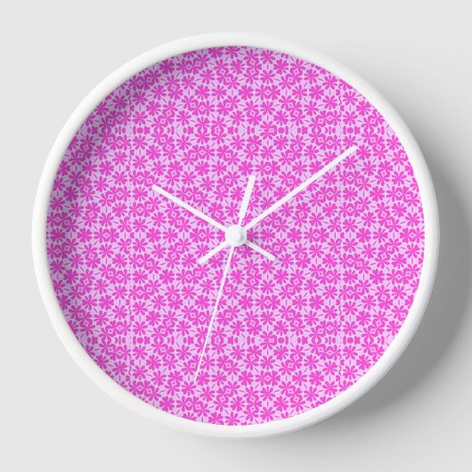 フクシアの花 壁時計 (正面)