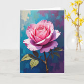 フクシアの華やかな花カード カード (黄色い花)