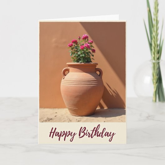 フクシアの誕生日カード サニー カード (正面)