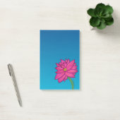 フクシアピンクの花の縦モチーフ ポストイット (オフィス)