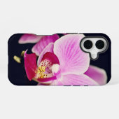 フクシアピンクの蘭 iPhone 16ケース (裏面横)