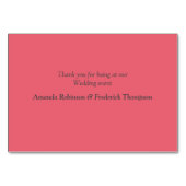 フクシアプロテア - ブラッシュ&ゴールドのテーブルカード テーブルナンバー (裏面)