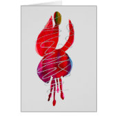 フクシア抽象水彩花 (正面)