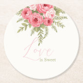 フクシア・ドリーム ラウンドペーパーコースター (正面)