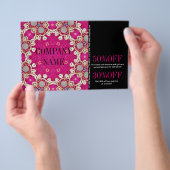 フクシア ボヘミア チャクラ マッサージセラピスト ヨガ チラシ (ハンドル)