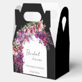 フクシア ラベンダー フラワーバル Arch ブライダルシャワー フェイバーボックス (オープン)