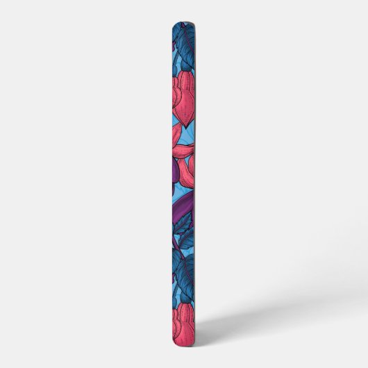 フクシア SAMSUNG GALAXYケース (左側面)