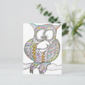 フクスタイリッシュロウ – 抽象芸術アートはがき ポストカード (スタンド正面)