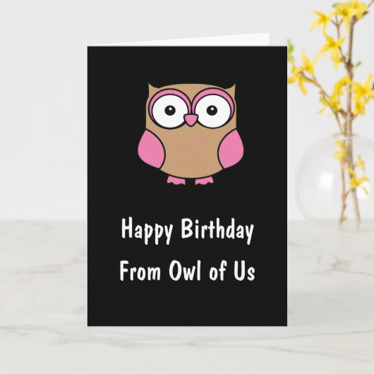 フクパーソナライズされたロウ誕生日 カード (黄色い花)