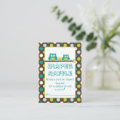 フクロウおむつラッフルカード エンクロージャーカード (スタンド正面)