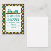 フクロウおむつラッフルカード エンクロージャーカード (正面/裏面)