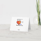 フクロウおもしろいオティシャングリーティングカード カード (裏面)