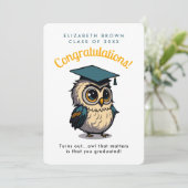 フクロウおもしろいオレンジキッズ卒業新学期 (スタンド正面)