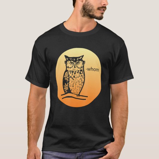 フクロウおもしろいワイツギフト Tシャツ (正面)