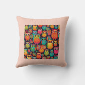 フクロウおもしろい クッション (裏面)