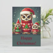 フクロウおもしろい シーズンカード (スタンド正面)