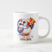 フクロウおもしろい ジャンボコーヒーマグカップ (右)