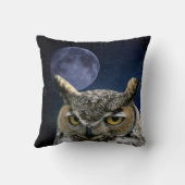 フクロウおよびブルームーン クッション (裏面)
