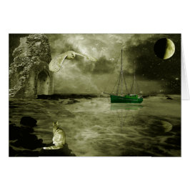 フクロウおよび猫