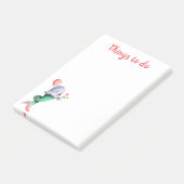 フクロウお洒落の人魚 ポストイット (アングル)