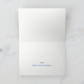 フクロウお洒落ベビーシャワー招待状 招待状 (内部)