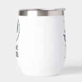 フクロウがあなたを見る – キラキラ目ホラーシャツ – 白 (左面)