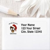 フクロウがクリスマスに帰ってくるよ！ ラベル (インサイチュ)