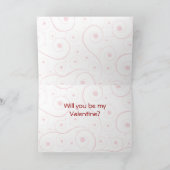 フクロウがバレンタインデー シーズンカード (内部)