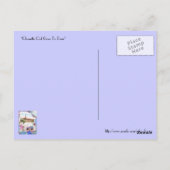 フクロウがパリに行く ポストカード (裏面)