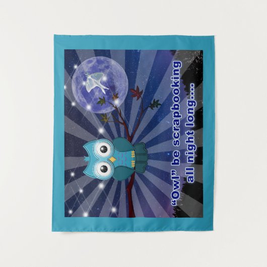 フクロウが一晩中擦り切れる タペストリー (正面)