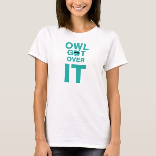 フクロウが乗る Tシャツ (正面)