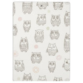 フクロウが付いているパターン クリップボード (裏面)